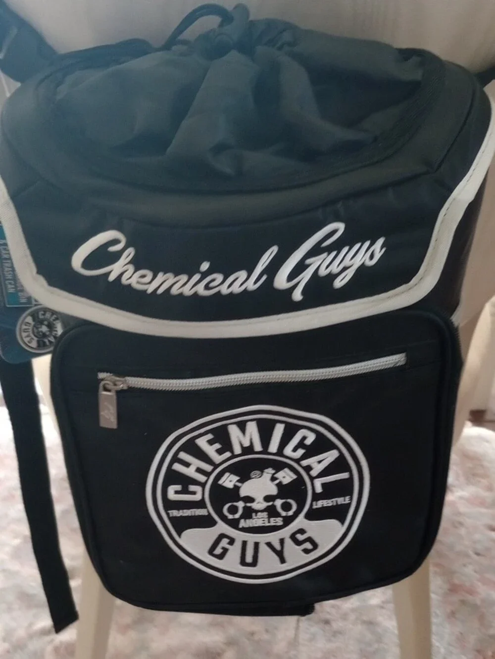 NWT CHEMICAL GUYS LOS ANGELES THE DUMPY STORAGE BIN/TRASH CAN/TRAVEL BAG/COOLER